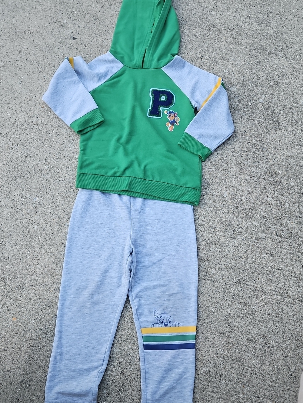 Paw Patrol Toddler Boys Green Chase Police Puppy Dog Hoodie & Pants Set Hoodie &